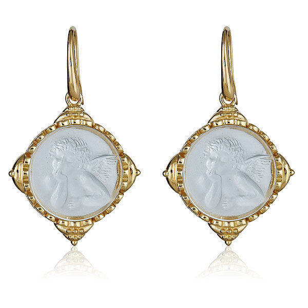 Intaglio Cupid Earrings